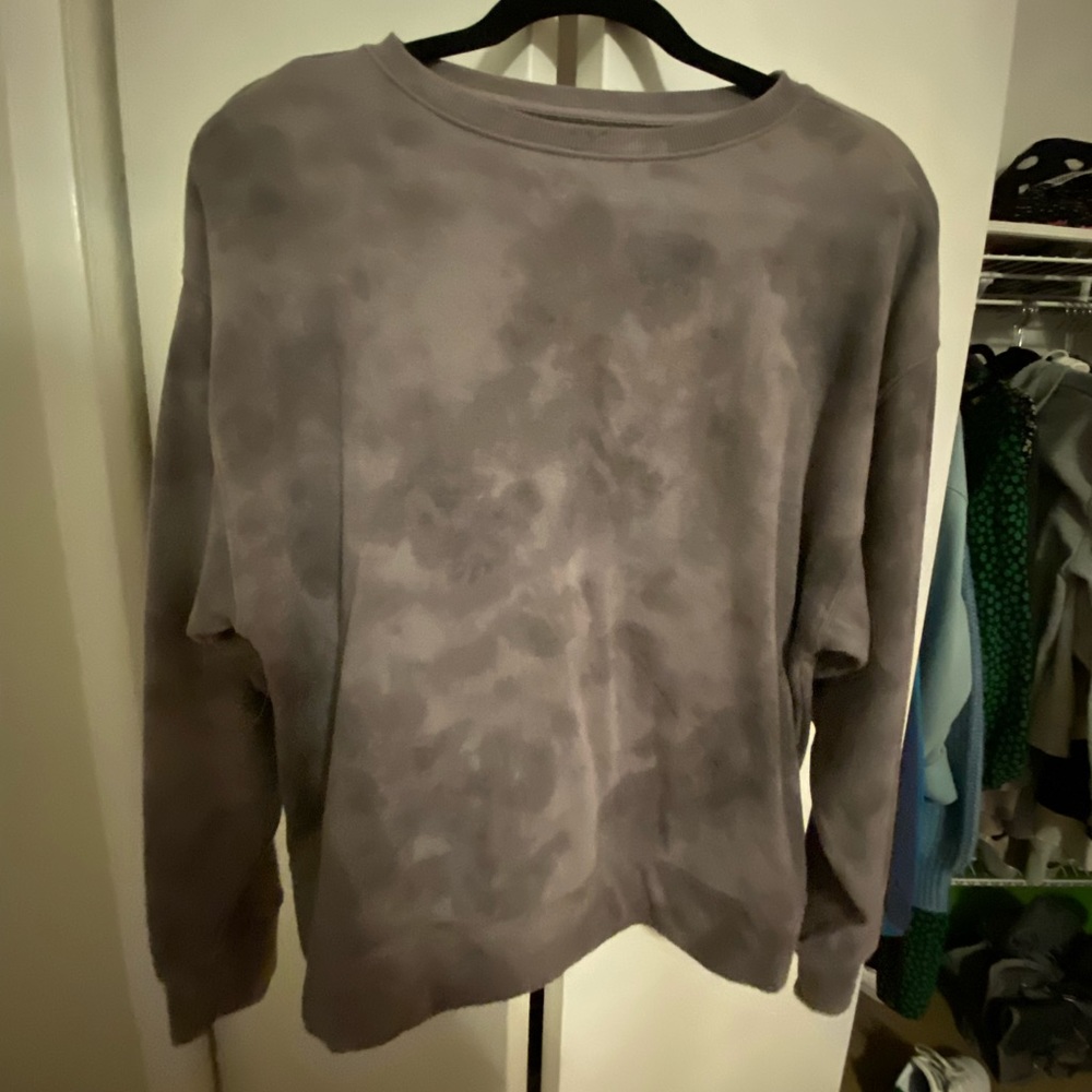 Grey Tie Dye Crewneck